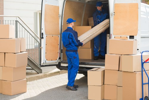 House removals team planning a move in Hornchurch