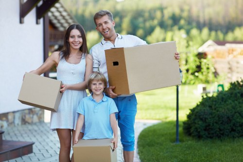 Man With Van Hornchurch team preparing a local move with careful loading