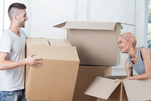 Packing and loading items for a local Hornchurch van move