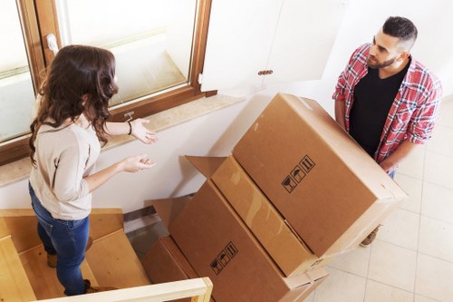 Secure and professional man with a van Hornchurch moving service