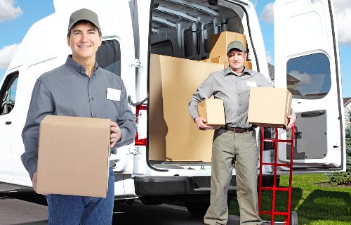 Business relocation team managing access and loading in Hornchurch